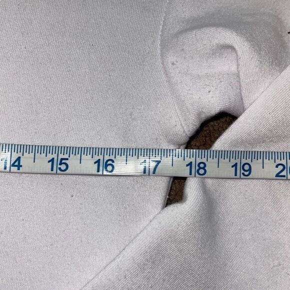 Womens Drawstring‎ Full Zip Up Cropped Hoodie Sweatshirt White Size Small - Picture 5 of 6